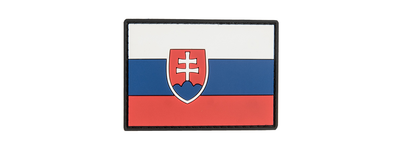 G-FORCE SLOVAKIA FLAG PVC PATCH - Click Image to Close