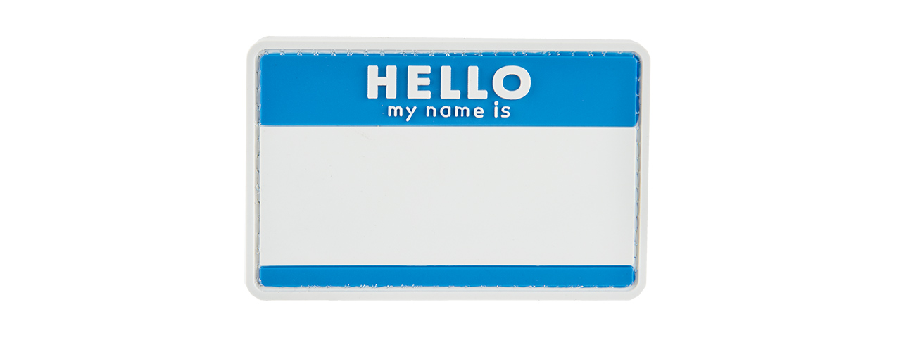 G-FORCE HELLO MY NAME IS PVC PATCH - Click Image to Close