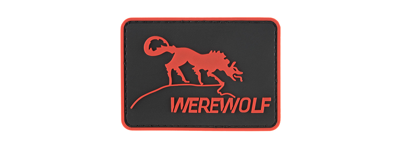 G-FORCE WEREWOLF PVC MORALE PATCH (RED) - Click Image to Close