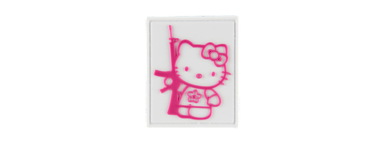 G-FORCE KITTY WITH RIFLE PVC MORALE PATCH - Click Image to Close
