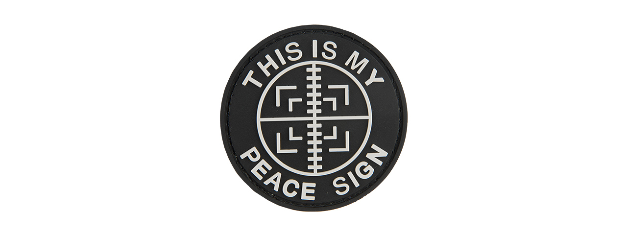 G-FORCE THIS IS MY PEACE SIGN PVC PATCH - Click Image to Close