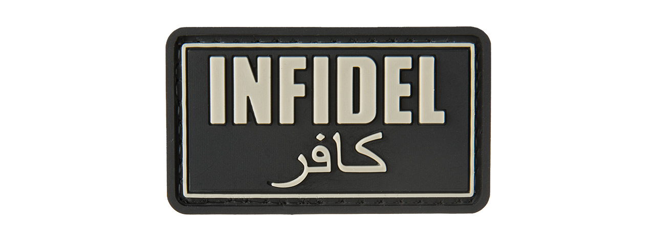 INFIDEL PVC MORALE PATCH (BLACK) - Click Image to Close