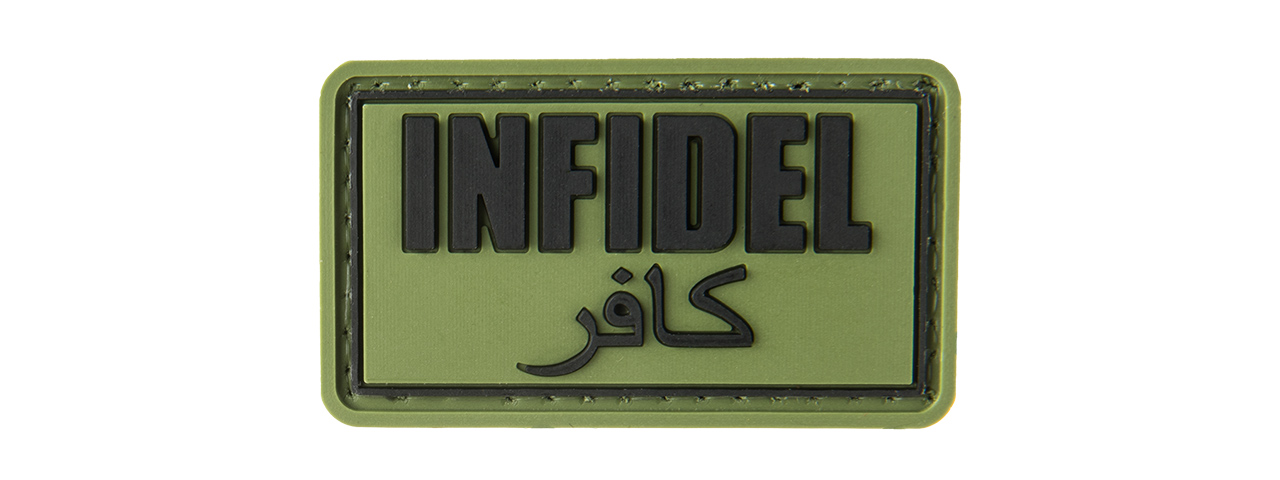 INFIDEL PVC MORALE PATCH (OD GREEN) - Click Image to Close