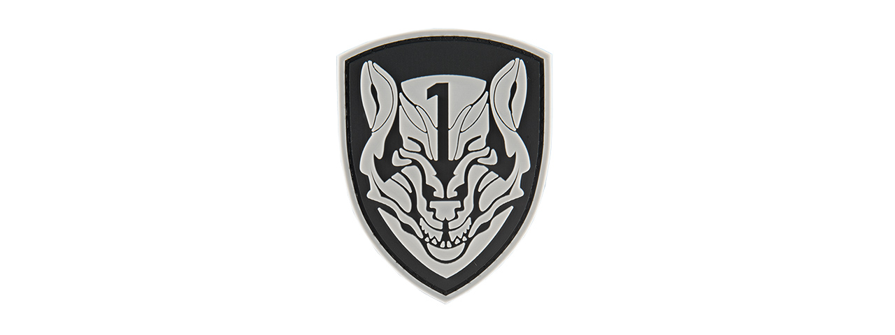 G-FORCE SHIELD WOLF MORALE PATCH (WHITE) - Click Image to Close