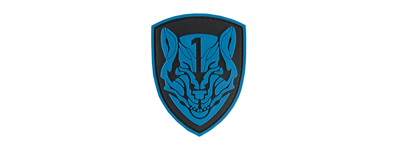 G-FORCE SHIELD BLUE WOLF PVC MORALE PATCH - Click Image to Close