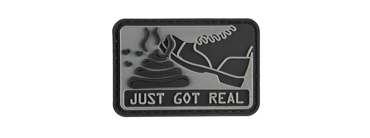 G-FORCE SH*T JUST GOT REAL PVC MORALE PATCH - Click Image to Close