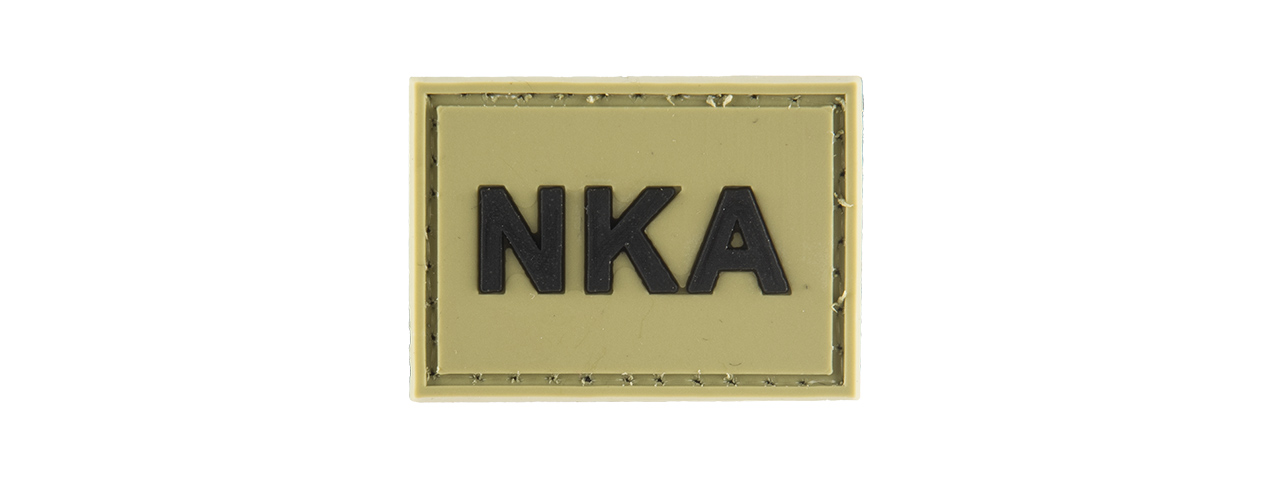 G-FORCE NKA "NO KNOWN ALLERGIES" PVC MORALE PATCH (OD GREEN) - Click Image to Close