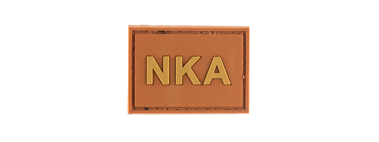 G-FORCE NKA "NO KNOWN ALLERGIES" PVC MORALE PATCH (ORANGE) - Click Image to Close