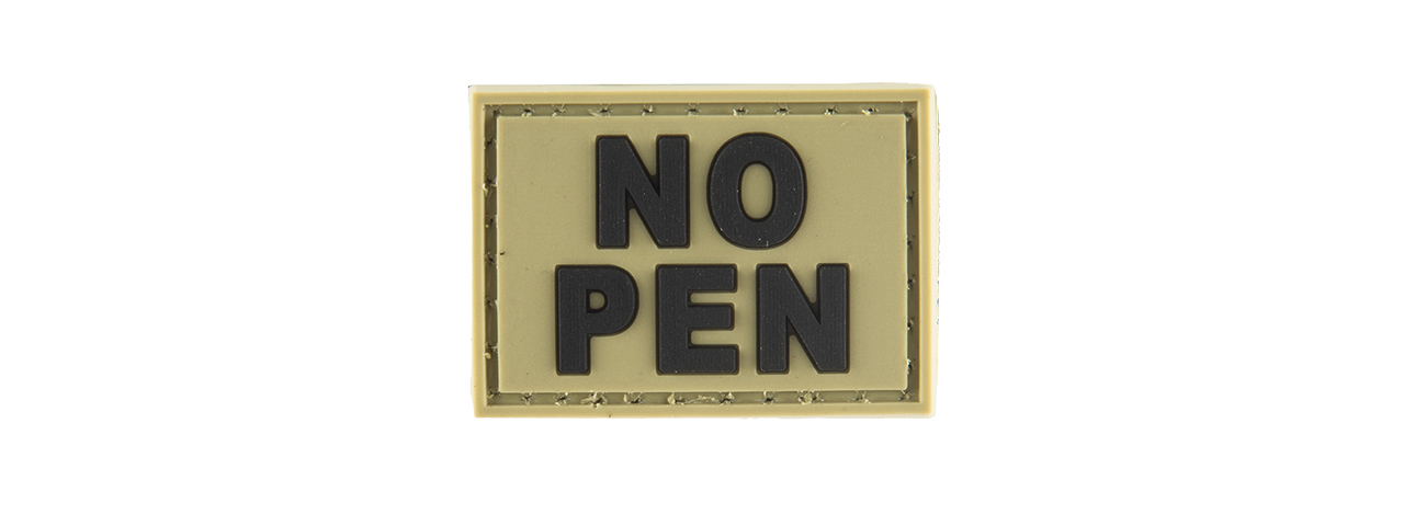 G-FORCE NO PEN PVC MORALE PATCH (OD GREEN) - Click Image to Close