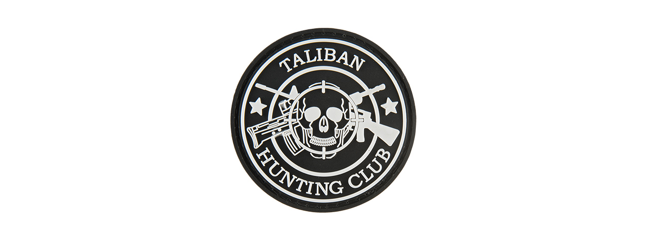 G-FORCE TALIBAN HUNTING CLUB PVC MORALE PATCH (BLACK) - Click Image to Close