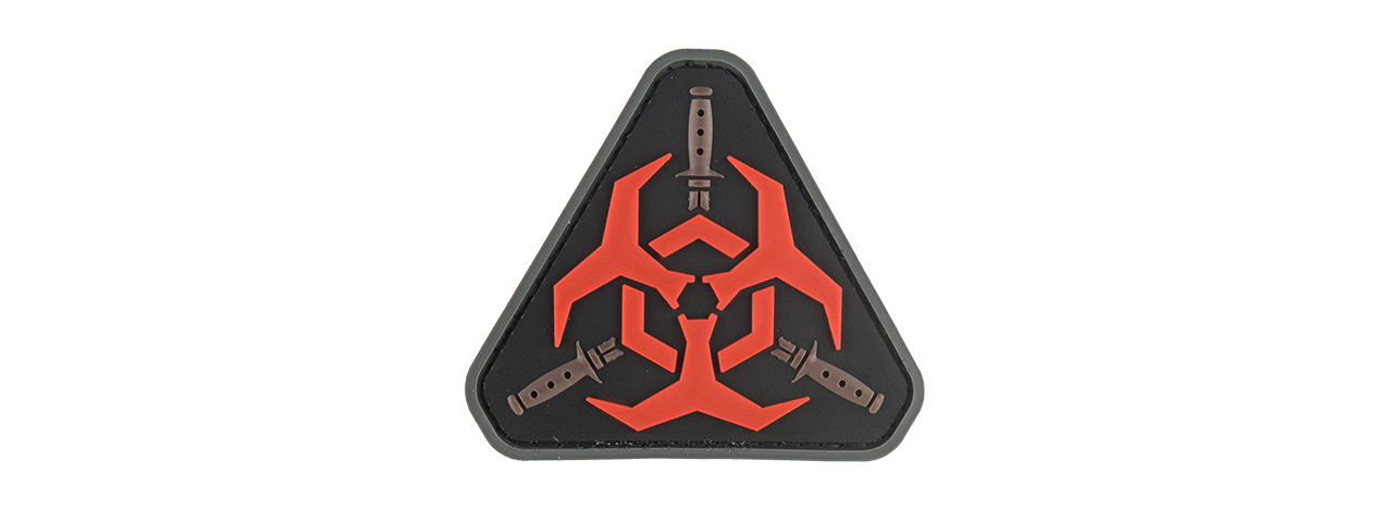 G-FORCE RESIDENT EVIL BIOHAZARD PVC MORALE PATCH (RED) - Click Image to Close