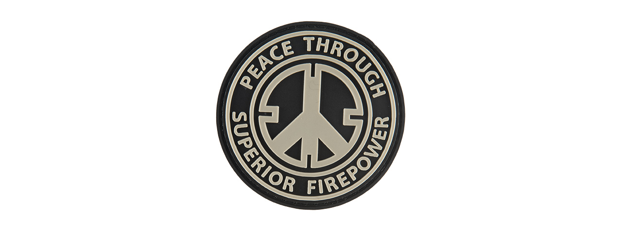 G-FORCE PEACE THROUGH SUPERIOR FIREPOWER PVC MORALE PATCH - Click Image to Close