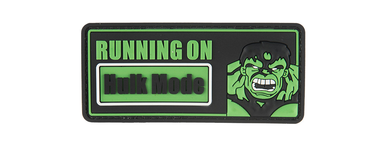 G-FORCE RUNNING ON "HULK MODE" PVC MORALE PATCH - Click Image to Close