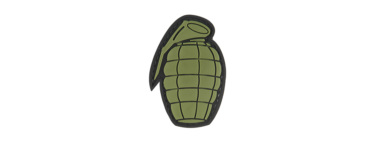 G-FORCE GRENADE PVC MORALE PATCH (OD GREEN) - Click Image to Close