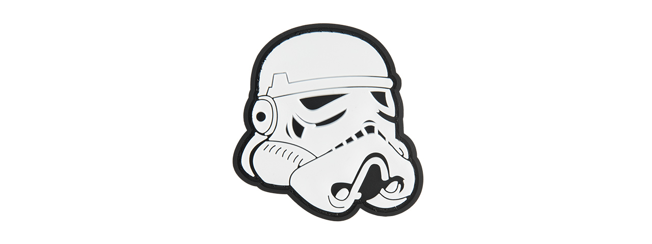 G-FORCE STAR WARS STORMTROOPER HELMET PVC PATCH (BLACK) - Click Image to Close