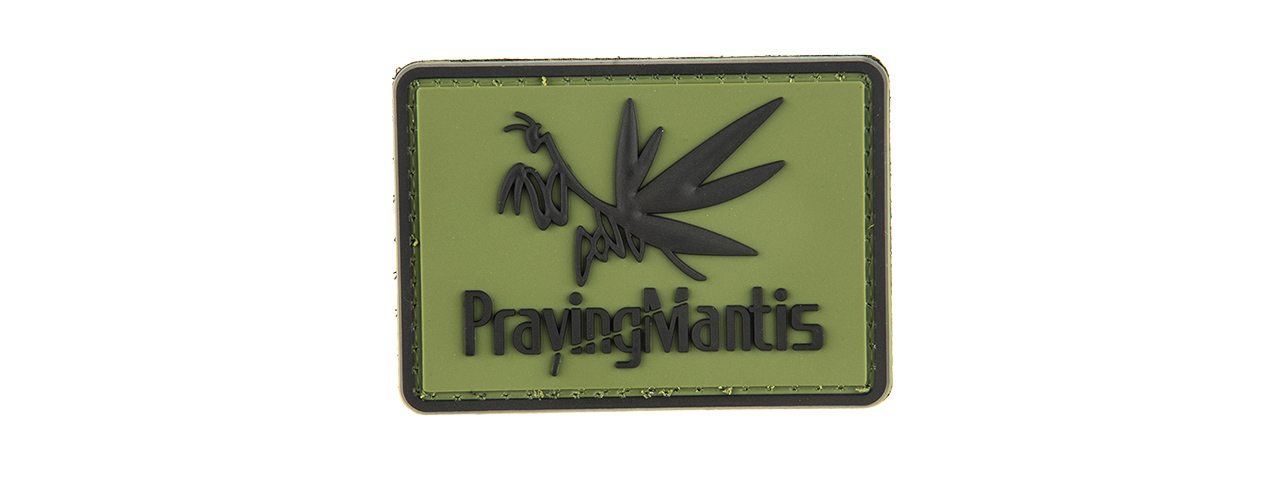 G-FORCE PRAYING MANTIS MORALE PATCH PVC MORALE PATCH (OD GREEN) - Click Image to Close