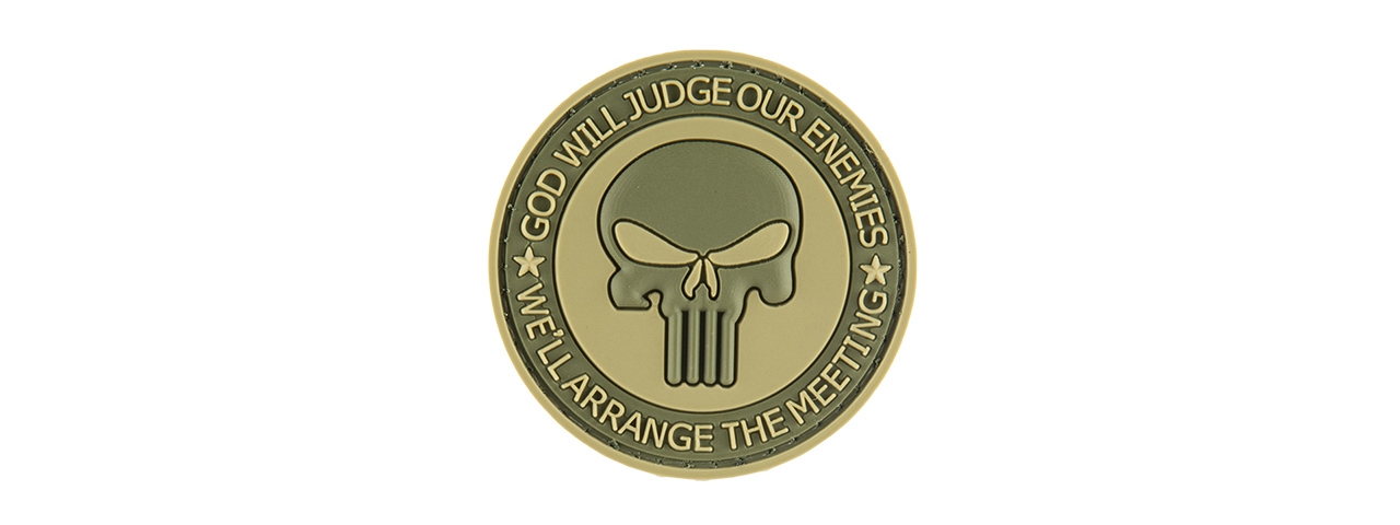 G-FORCE PUNISHER ENEMIES PVC MORALE PATCH (OD GREEN) - Click Image to Close