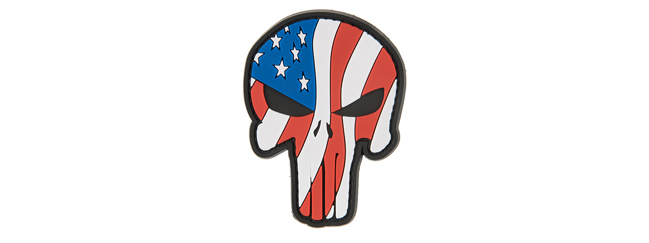 G-FORCE WAVING US FLAG PUNISHER PVC PATCH - Click Image to Close