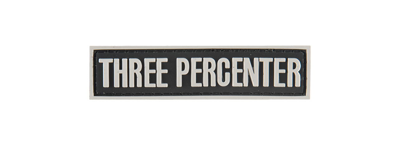 G-FORCE THREE PERCENTER MORALE PATCH (BLACK) - Click Image to Close