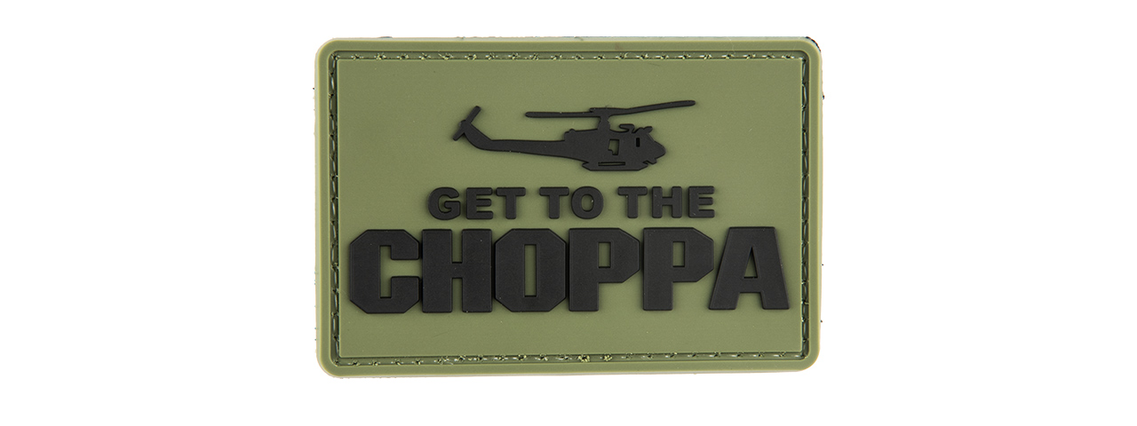 G-FORCE GET TO THE CHOPPA PVC MORALE PATCH - Click Image to Close