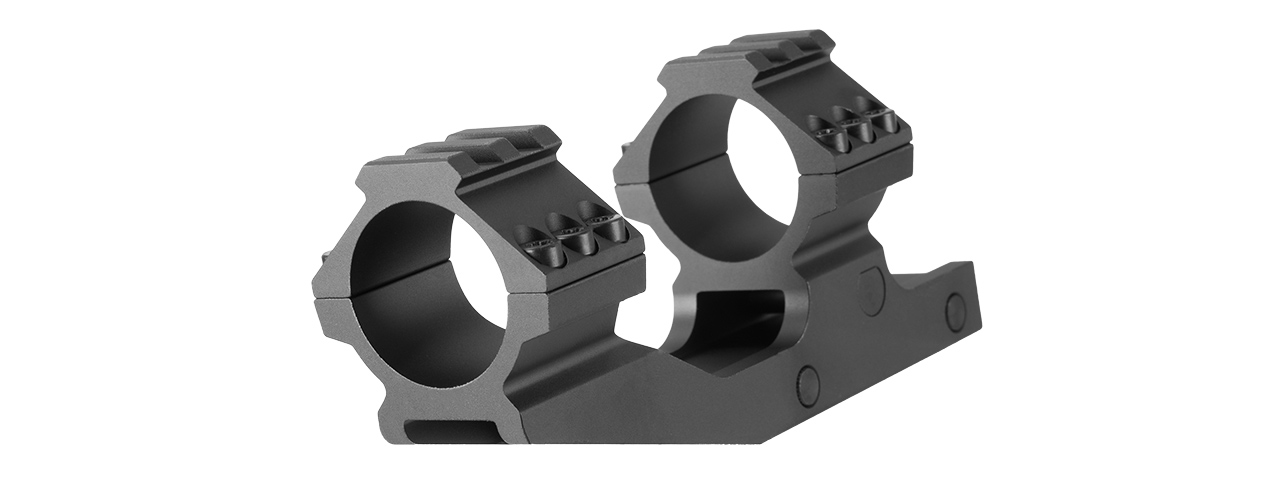 RANGER ARMORY ALUMINUM 30MM SCOPE MOUNT W/ PICATINNY MOUNT (BLACK) - Click Image to Close