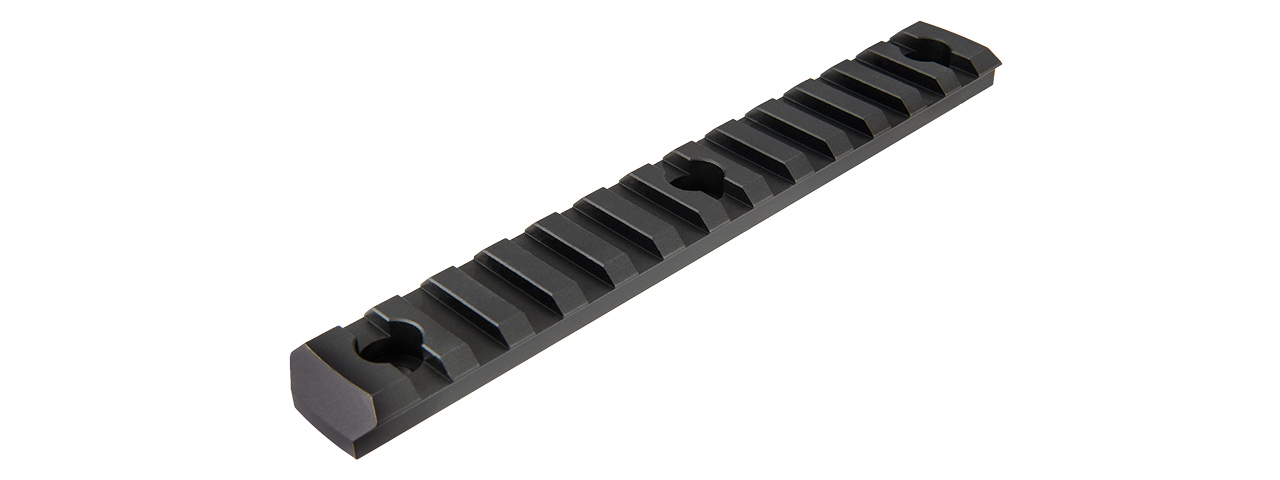 RANGER ARMORY 13-SLOT ALUMINUM PICATINNY RAIL SECTION FOR M-LOK (BLACK) - Click Image to Close