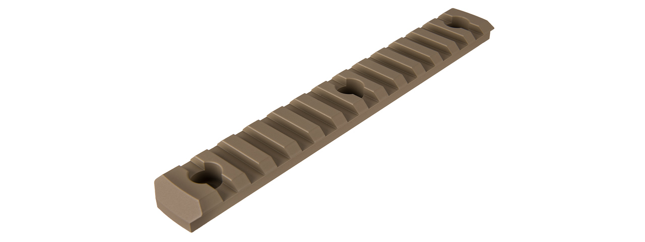 RANGER ARMORY 13-SLOT ALUMINUM PICATINNY RAIL SECTION FOR M-LOK (TAN) - Click Image to Close