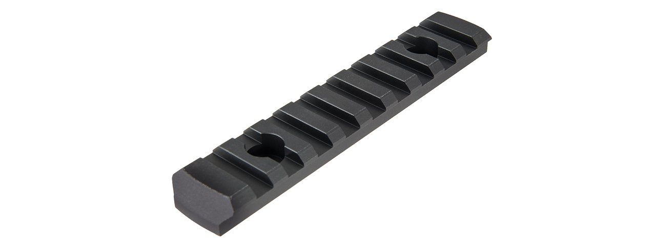 RANGER ARMORY 9-SLOT ALUMINUM PICATINNY RAIL SECTION FOR M-LOK (BLACK) - Click Image to Close