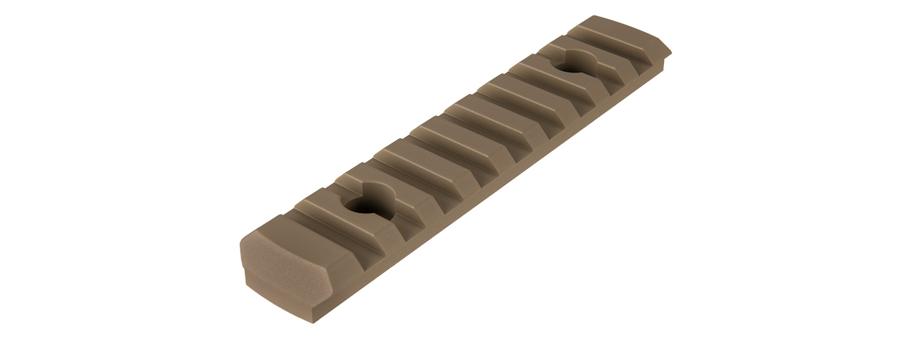 RANGER ARMORY 9-SLOT ALUMINUM PICATINNY RAIL SECTION FOR M-LOK (TAN) - Click Image to Close