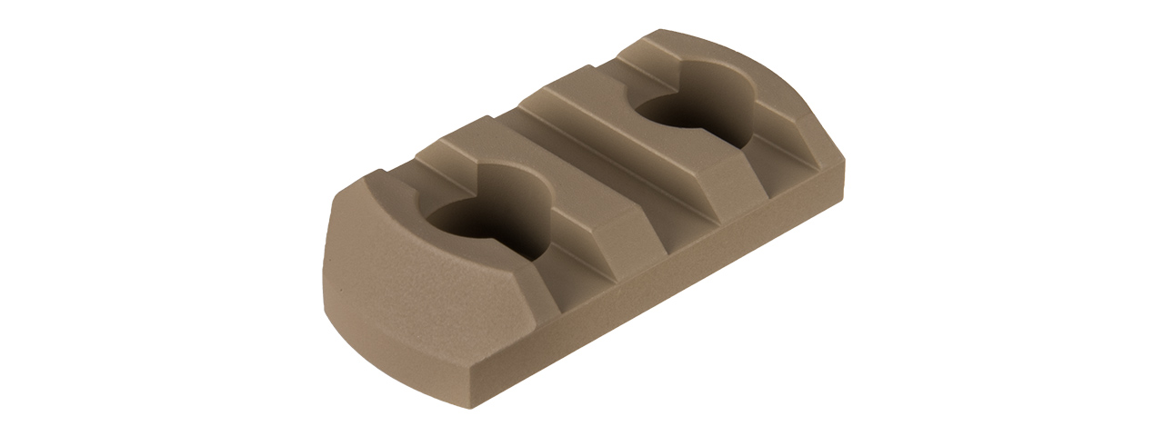 RANGER ARMORY 3-SLOT ALUMINUM PICATINNY RAIL SECTION FOR M-LOK (TAN) - Click Image to Close