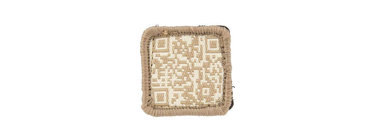 AMA AIRSOFT QR CODE HOOK AND LOOP PATCH - KHAKI - Click Image to Close