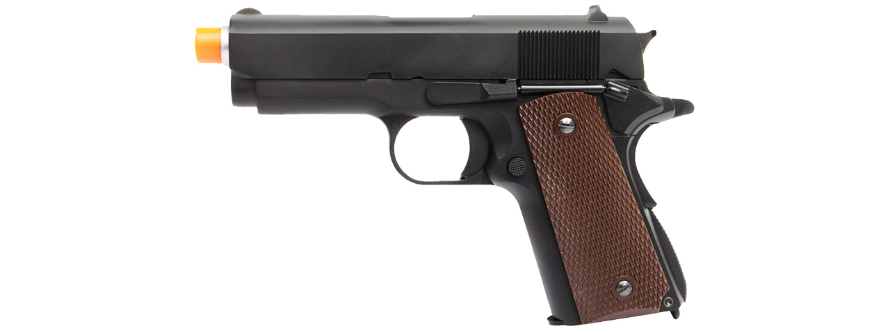 WE Tech Mini 1911 Version A Full Metal Gas Blowback Pistol (BLACK ) - Click Image to Close