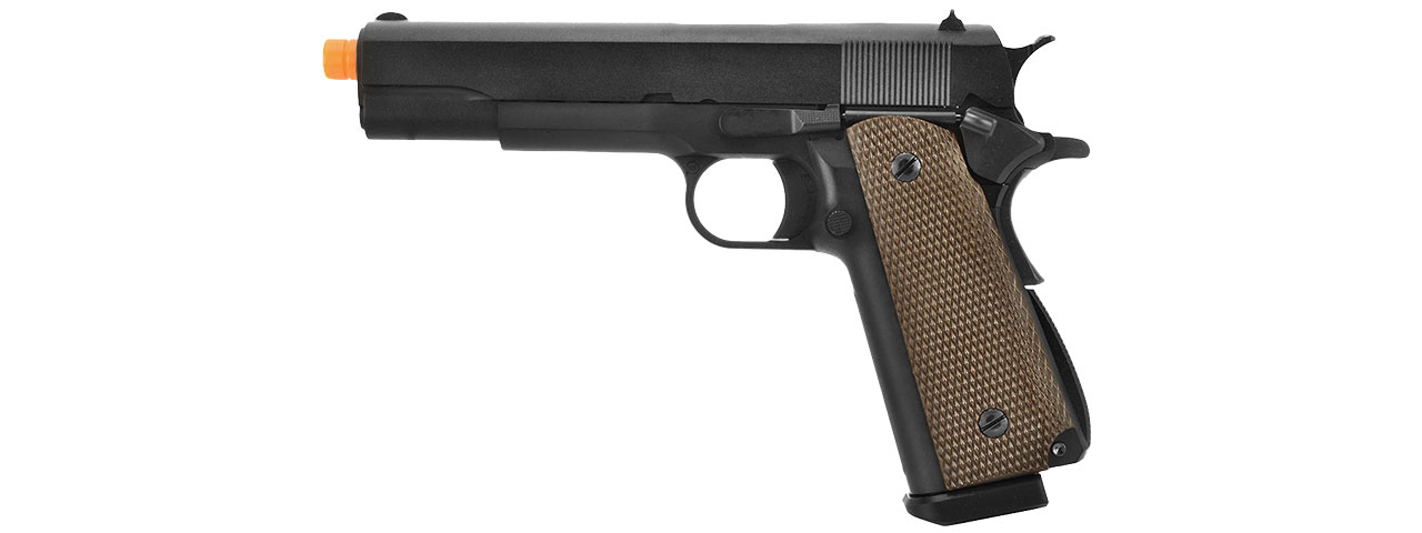WE Tech 1911 High Capacity Full Metal Airsoft Gas Blowback Pistol (BLACK ) - Click Image to Close