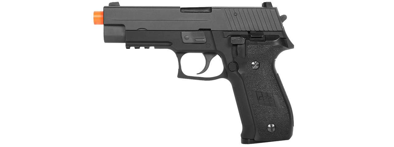 WE Tech Full Metal F226 Series MK25 Gas Blowback Airsoft Pistol (BLACK) - Click Image to Close
