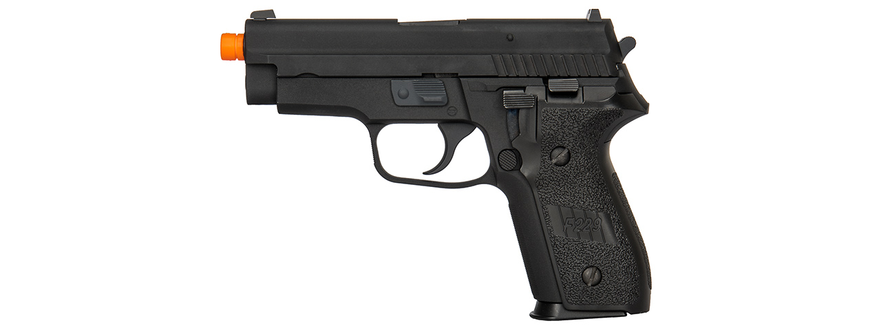 WE F229 Gas Blowback Airsoft Pistol (BLACK) - Click Image to Close