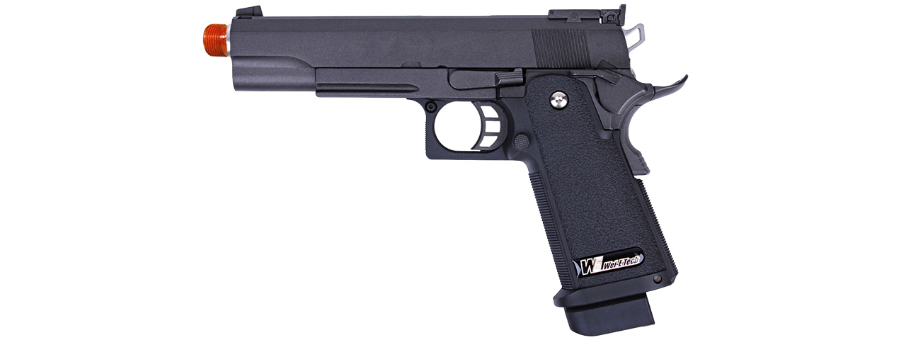 WE Tech Hi-Capa 5.1 M1911 R Version Gas Blowback Airsoft Pistol (BLACK) - Click Image to Close