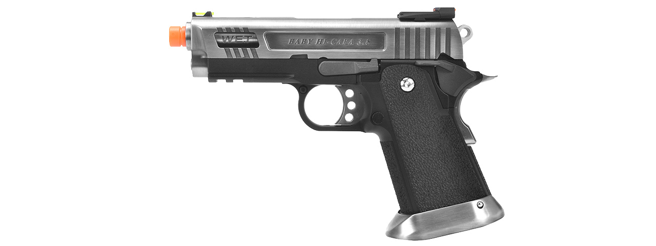 WE Tech 3.8 Velociraptor Full Metal Hi-Capa Gas Blowback Airsoft Pistol (BLACK) - Click Image to Close