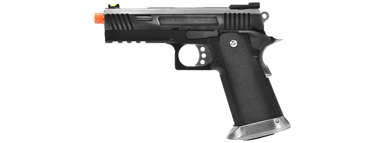 WE Tech 4.3 Allosaurus Full Metal Hi-Capa Gas Blowback Airsoft Pistol (BLACK) - Click Image to Close