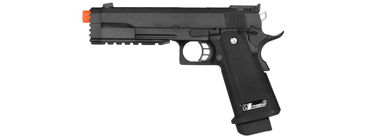 WE-Tech Full Metal Hi Capa 5.2 R Version GBB Airsoft Pistol (BLACK) - Click Image to Close