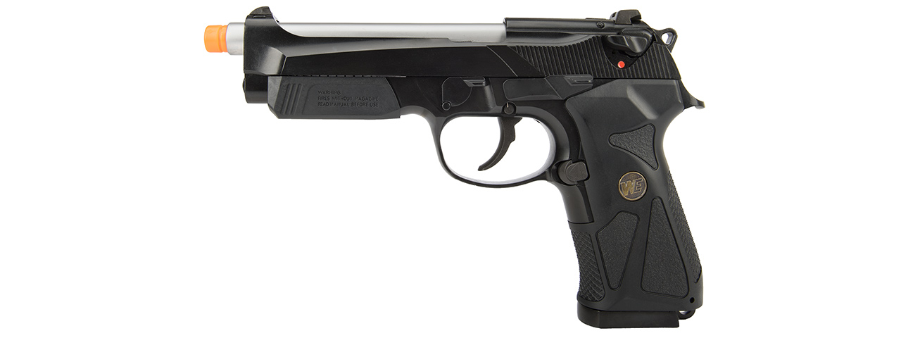 WE Tech 904 M9 Gas Blowback Airsoft Pistol (BLACK) - Click Image to Close