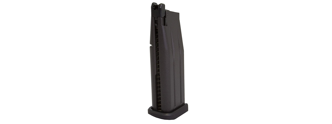 WE Tech 25rd 3.8 / 4.3 Hi-Capa Gas Blowback Pistol Magazine (BLACK) - Click Image to Close