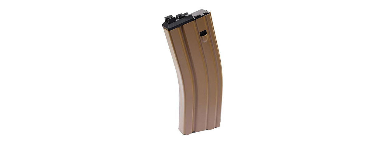 WE Tech "Open Bolt" M4/SCAR/ASC/PDW Gas Airsoft Rifle Magazine -TAN - Click Image to Close