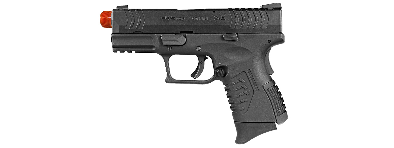 WE Tech X-Tactical 3.8 Compact Gas Blowback GBB Airsoft Pistol (BLACK) - Click Image to Close