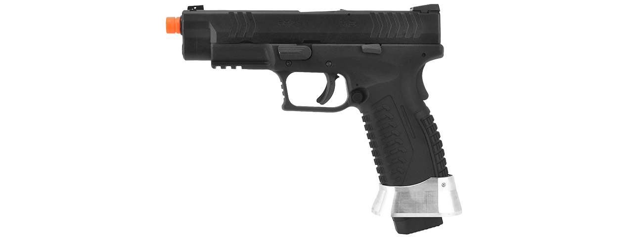 WE Tech X-Tactical 3.8 Compact Gas Blowback Airsoft Pistol (Color: Black) - Click Image to Close