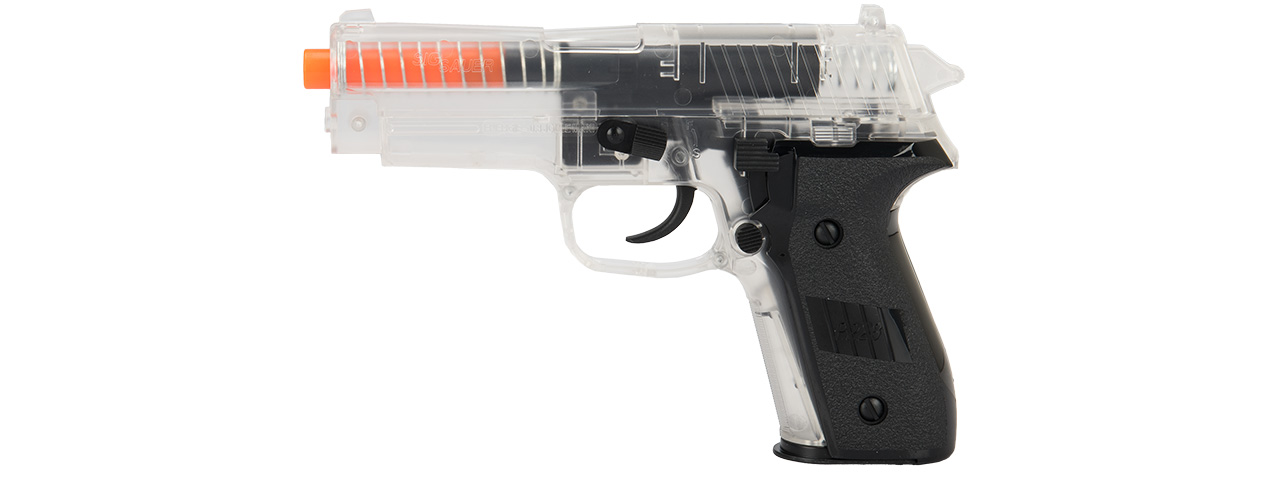 Sig Sauer P228 Spring Airsoft Pistol (CLEAR) - Click Image to Close