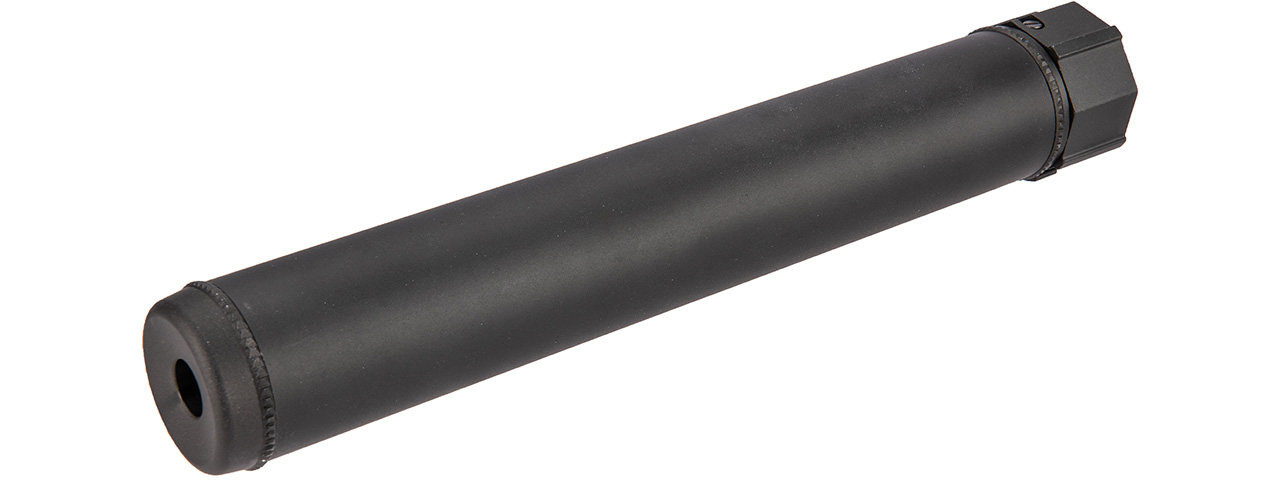 5KU SOCOM762SS QD Airsoft 10" Mock Suppressor / Barrel Extension [Smooth] (BLACK) - Click Image to Close