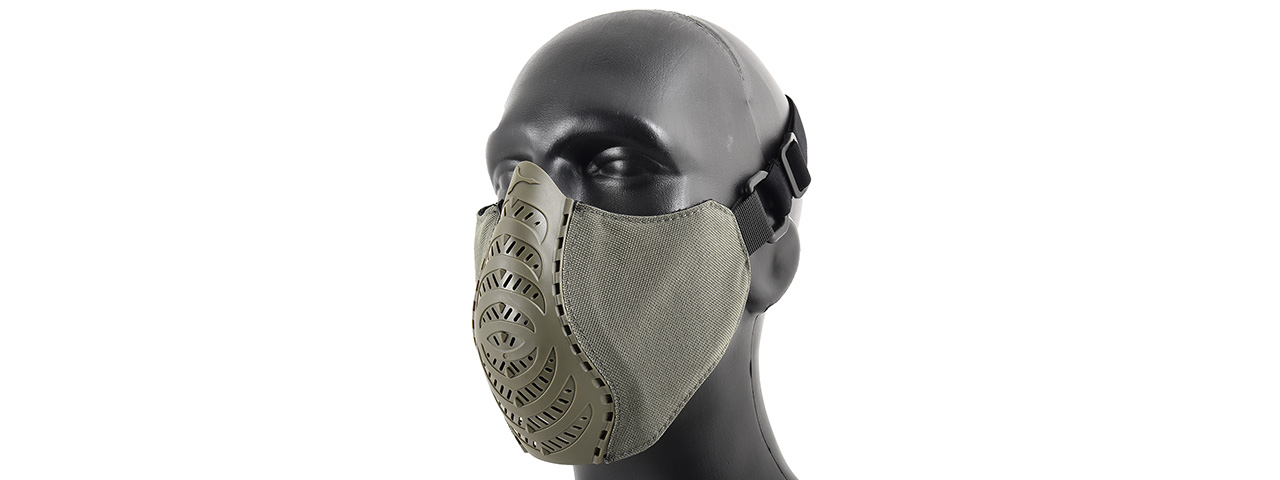 G-Force Ventilated Discreet Half Face Mask (OLIVE DRAB) - Click Image to Close