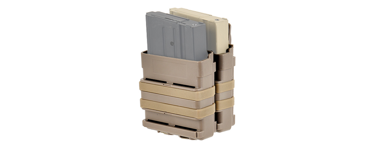 AC-279T Quick Mag "Heavy" Double 7.62 NATO Magazine Pouch, Tan - Click Image to Close