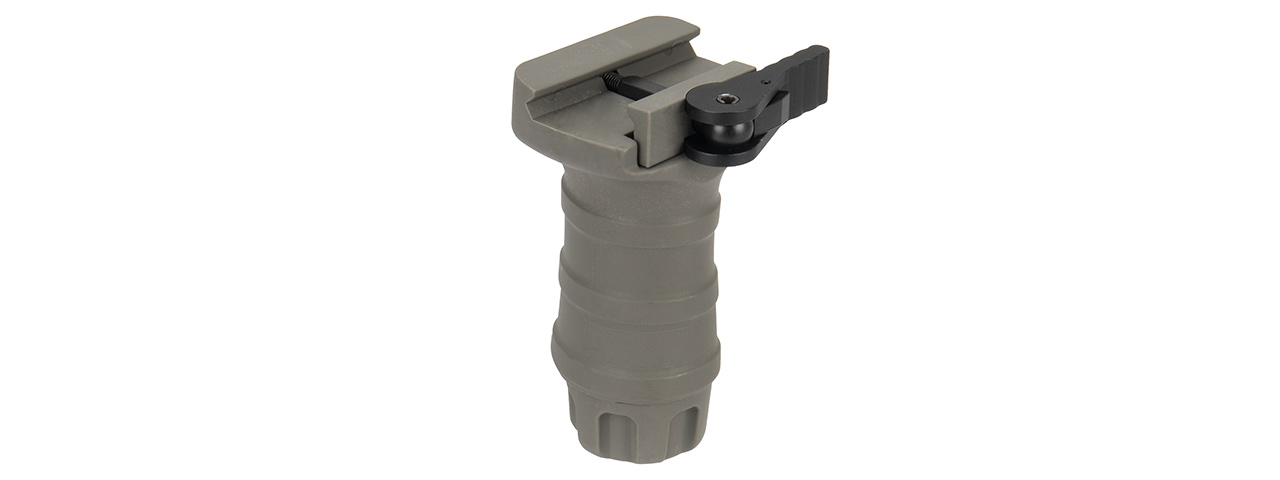 T&D Airsoft TD "Short" Vertical Foregrip Quick-Detach (FOLIAGE GREEN) - Click Image to Close