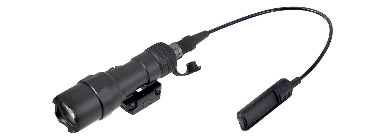 L002 500 Lumen Tactical LED Flashlight w/ Pressure Pad (BLACK) - Click Image to Close